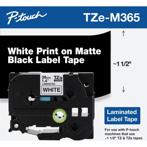 TZEM365 WHITE ON MATTE BLACK