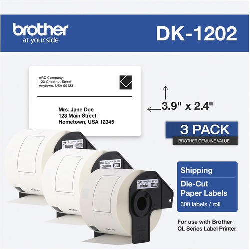 DK12023PK SHIPPING LABEL-3PK