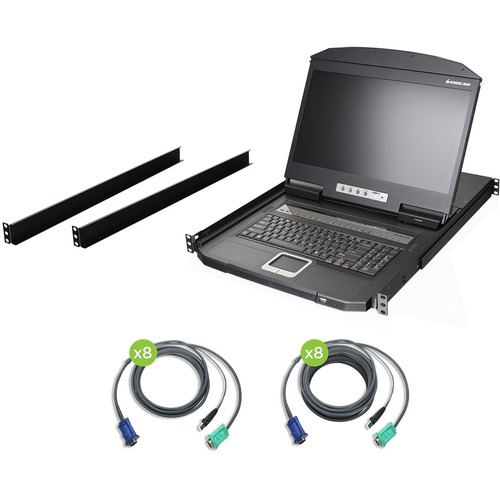 WIDESCREEN LCD 16PORT KVM W/CLB