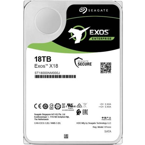 18TB EXOS X18 HDD 512E/4KN