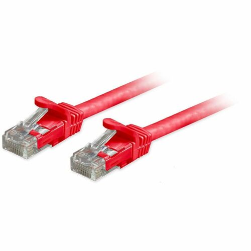 50FT CAT6A RED 600MHZ UTP