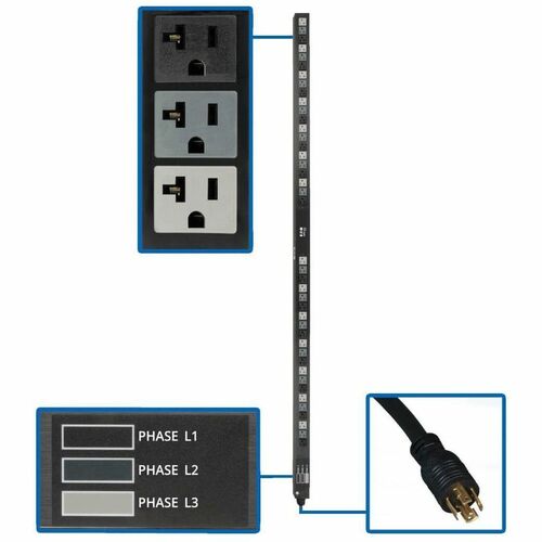 PDU 3PHASE BASIC 120V 5.7KW 42