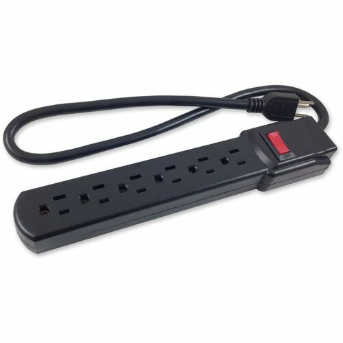 6FT SURGE PROTECTOR BLK