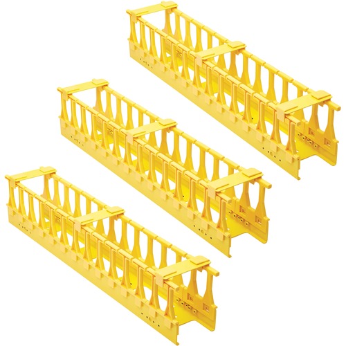 VERTICAL CABLE MANAGER YELLOW