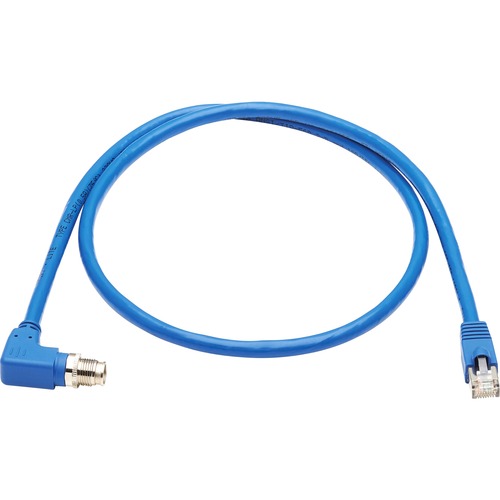1M CAT6A BLUE M/M SHIELDED M12