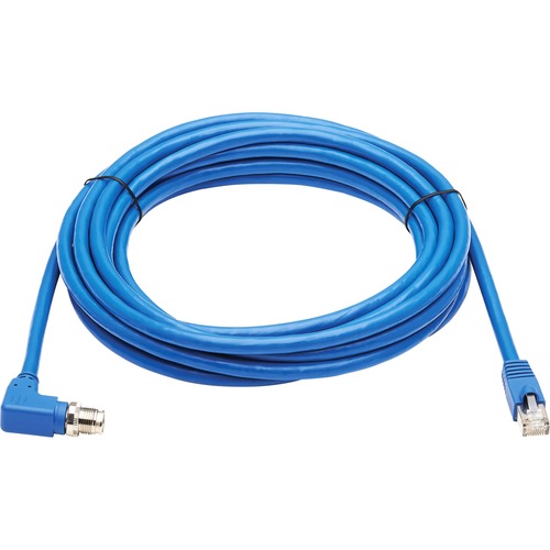 10M CAT6A BLUE SHIELDED M12