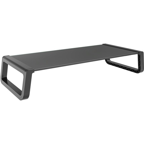 MONITOR RISER SHELF GLASS TOP