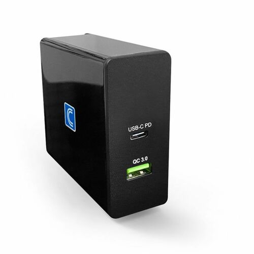 USB 60W 2-PORT USB-C PD AND