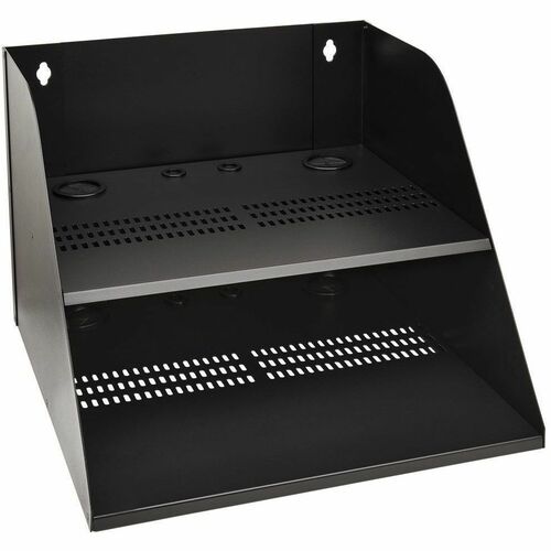 WALL-MOUNT DOUBLE SHELF FOR