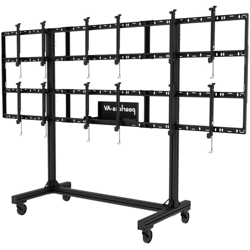 PORTABLE 3X2 VIDEO WALL CART