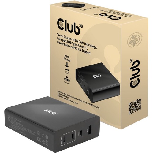 132W USB-C GAN TRAVEL CHARGER