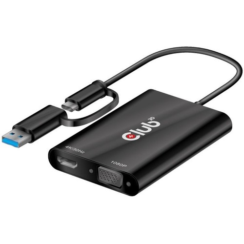 USB-A/C TO DUAL HDMI/VGA ADAPT