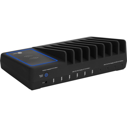 10-PORT USB-A/C AND WRLS