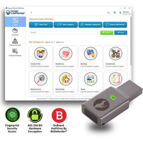 16GB DEFENDER BIOELITE30 LIFE