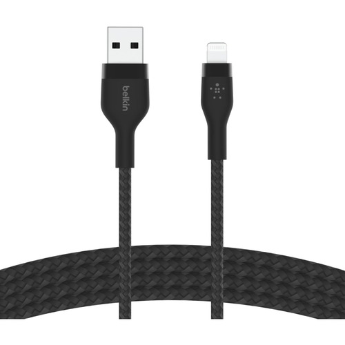 USB-A TO LTG BRAID SIL 2M BLACK