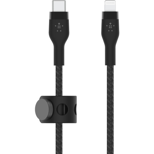 USB-C TO LTG BRAID SIL 2M BLK