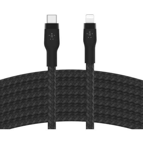 USB-C TO LTG BRAID SIL 3M BLK