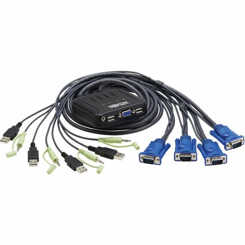 VGA KVM SWITCH W BUILT-IN VGA