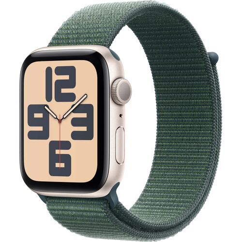 Apple Watch SE GPS + Cellular 40mm Silver Aluminum Case with Denim Sport Band - M/L