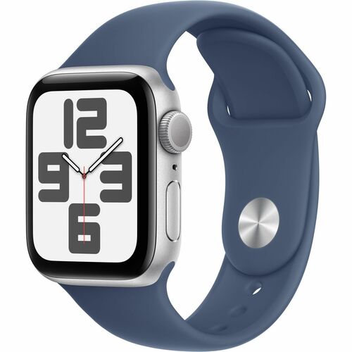 Apple Watch SE GPS 40mm Silver Aluminum Case with Derim Sport Band - MIL