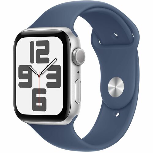 Apple Watch SE GPS 44mm Silver Aluminum Case with Derim Sport Band - MIL