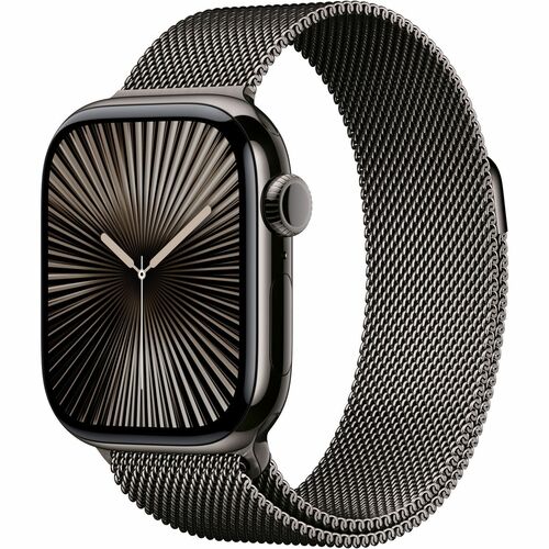 Apple Watch Series 10GPS+ Cellular 42mm Slate Titanium Case w/ Slate Milanese loop