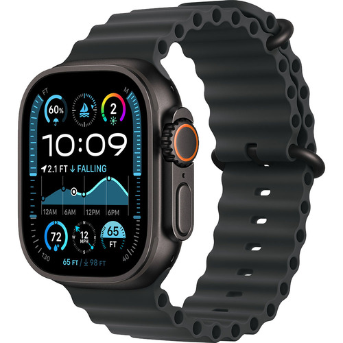 Apple Watch Ultra 2 GPS+ Cellular 49mm Black Titanium Case w/ Black Ocean Band
