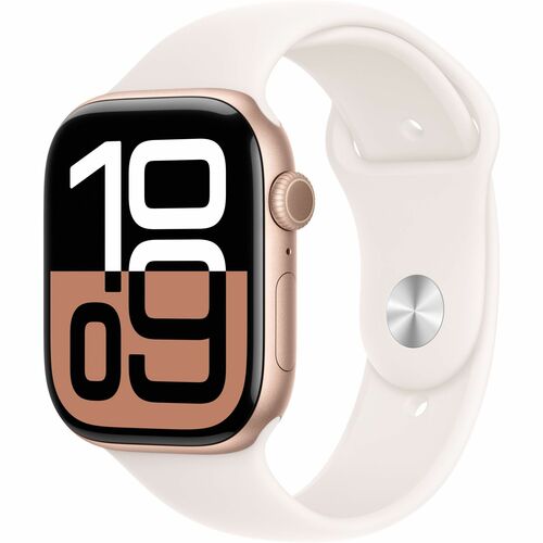 Apple Watch Series 10GPS42mm Rose Gold Aluminum Case w/  Light BlushSport Bard - MIL