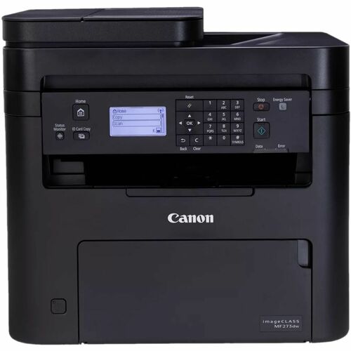 Canon imageCLASS MF273dw Wireless Laser Multifunction Printer - Monochrome - Copier/Fax/Printer/Scanner - 30 ppm Mono Print - 2400 x 600 dpi Print - Automatic Duplex Print - Flatbed Scanner - Ethernet - Wireless LAN - Canon PRINT Application, Apple AirPrint, Mopria Print Service - USB - For Plain Paper Print