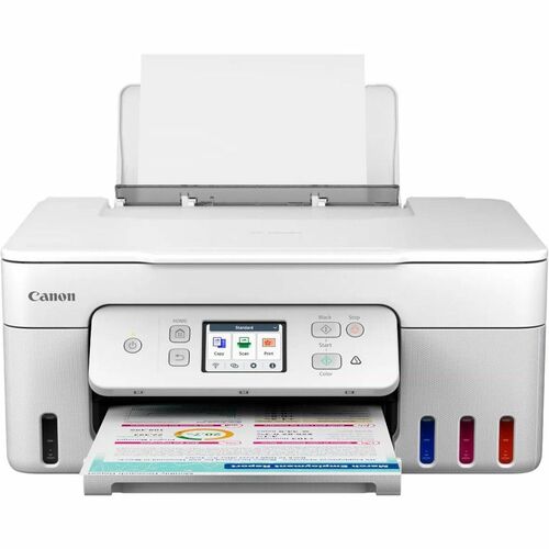 Canon PIXMA G3290 Wireless MegaTank Inkjet Multifunction Printer - Color - White - Copier/Printer/Scanner - 4800 x 1200 dpi Print - Automatic Duplex Print - Up to 3000 Pages Monthly - Color Flatbed/CIS Scanner - 600 x 1200 dpi Optical Scan - Wireless LAN - Apple AirPrint, Mopria, Canon PRINT Application, Easy-PhotoPrint Editor Software/App, Canon Print Service Plug-in, Android Printing, PIXMA Cloud Link - USB - For Plain Paper Print