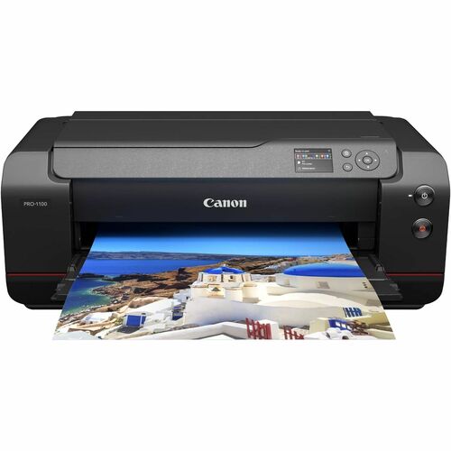 Canon imagePROGRAF PRO-1100 Wired/Wireless Inkjet Printer - Color - 2400 x 1200 dpi Print - 151 Sheets Input - Ethernet - Wireless LAN - Apple AirPrint, Canon PRINT App, Canon Print Service Plug-in, Mopria Print Service - Photo Print - Gigabit Ethernet - USB