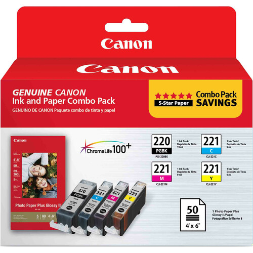 Canon 2945B011 Original Inkjet Ink Cartridge - Black, Cyan, Magenta, Yellow Pack - Inkjet