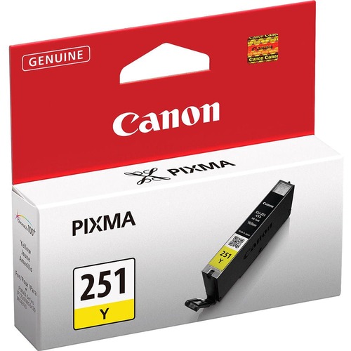 Canon CLI-251Y Original Standard Yield Inkjet Ink Cartridge - Yellow Pack - 330 Pages