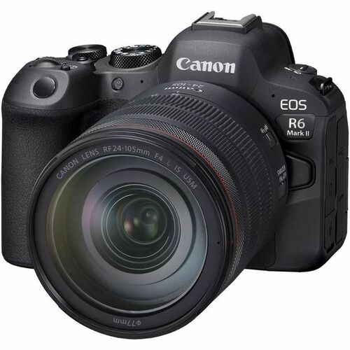 Canon EOS R6 Mark II 24.2 Megapixel Full Frame Sensor Mirrorless Camera with Lens - 0.94&quot; - 4.13&quot; - CMOS Sensor - Autofocus - 3&quot; Touchscreen LCD - Electronic Viewfinder - 4.3x Optical Zoom - 6000 x 4000 Image - 3840 x 2160 Video - 4K Recording - HD Movie Mode - Wireless LAN