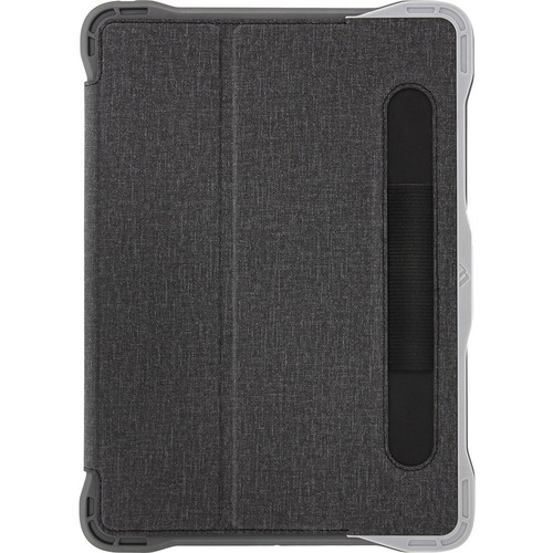 Brenthaven Edge Folio III Carrying Case (Folio) for 10.2&quot; Apple iPad (7th Generation) Tablet - Gray, Translucent - Impact Absorbing Corner, Impact Resistant Corner, Drop Resistant - Polycarbonate, Thermoplastic Polyurethane (TPU) Body - Polyester Fleece Interior Material - 10.5&quot; Height x 7.5&quot; Width x 0.9&quot; Depth