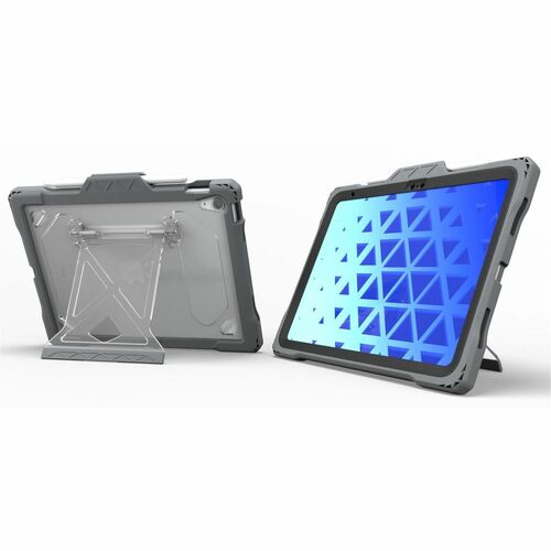 MAXCases Shield Extreme-X2 for iPad 10 10.9&quot; (2022) (Black Bezel-Gray Case) - For Apple iPad (10th Generation) Tablet - Black, Gray - Shock Resistant, Drop Resistant, Impact Resistant, Damage Resistant, Grease Resistant, Abrasion Resistant, Tear Resistant, Break Proof, Scratch Resistant - Thermoplastic Polyurethane (TPU) - 10.9&quot; Maximum Screen Size Supported - Rugged