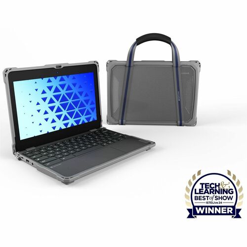 MAXCases Extreme Shell-F3 Chromebook Case - For Lenovo Chromebook - Gray, Clear - Impact Resistant, Pressure Resistant, Drop Resistant, Oil Resistant, Dirt Resistant, Damage Resistant - Thermoplastic Polyurethane (TPU) - 11&quot; Maximum Screen Size Supported - Rugged