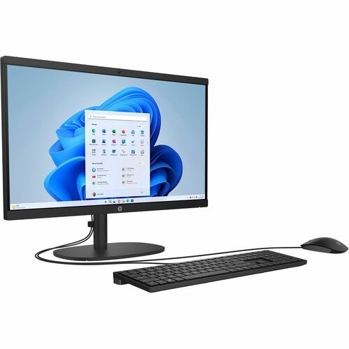 HP 22-dg0000i 22-dg0040 All-in-One Computer - Intel Pentium N200 - 21.5&quot; Full HD - Jet Black - Intel Chip - 1920 x 1080 - Windows 11 Home - Intel UHD Graphics DDR5 SDRAM - IEEE 802.11ax - 65 W