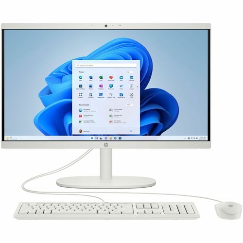 HP 22-dg0000i 22-dg0140 All-in-One Computer - Intel N-Series N200 - 8 GB - 512 GB SSD - 21.5&quot; Full HD - Desktop - Cashmere White - Intel Chip - 1920 x 1080 - Windows 11 Home - Intel UHD Graphics DDR5 SDRAM - IEEE 802.11ax - 65 W