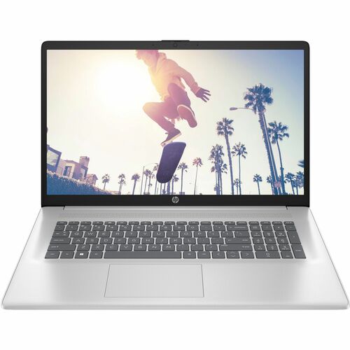 HP 17-c4000 17-cn4010nr 17.3&quot; Notebook - HD+ - Intel Core 3 100U - 8 GB - 256 GB SSD - Natural Silver - Intel Chip - 1600 x 900 - Windows 11 Home - Intel - Front Camera/Webcam - IEEE 802.11ax Wireless LAN Standard