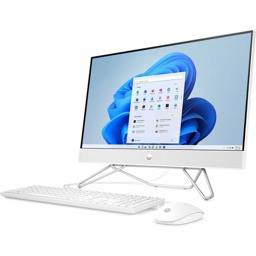 HP 24-cb1000i 24-cb1210 All-in-One Computer - Intel Core i5 12th Gen i5-1235U - 8 GB - 256 GB SSD - 23.8&quot; Full HD - Desktop - Starry White - Intel Chip - 1920 x 1080 - Windows 11 Home - Intel Iris Xe Graphics DDR4 SDRAM - IEEE 802.11ax - 65 W