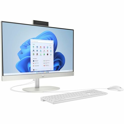 HP 24-cr0000 24-cr0220 All-in-One Computer - AMD Ryzen 3 7320U - 8 GB - 256 GB SSD - 23.8&quot; Full HD Touchscreen - Desktop - Shell White - AMD Chip - 1920 x 1080 - Windows 11 Home - AMD Radeon Graphics LPDDR5 - IEEE 802.11ax - 90 W