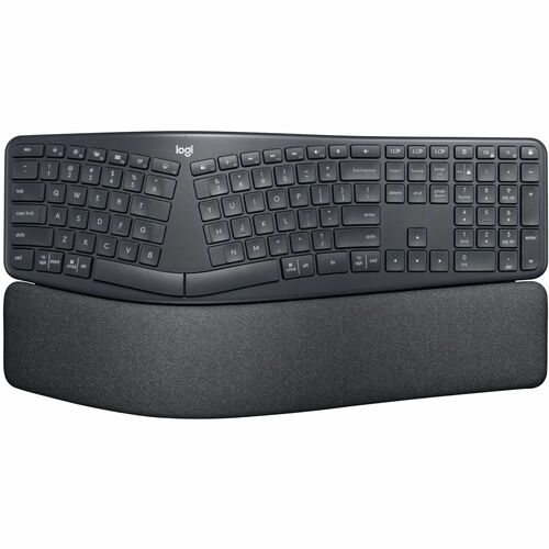 Logitech Ergo K860 Wireless Ergonomic Keyboard with Wrist Rest - Split Keyboard Layout for Windows/Mac, Bluetooth or USB Connectivity