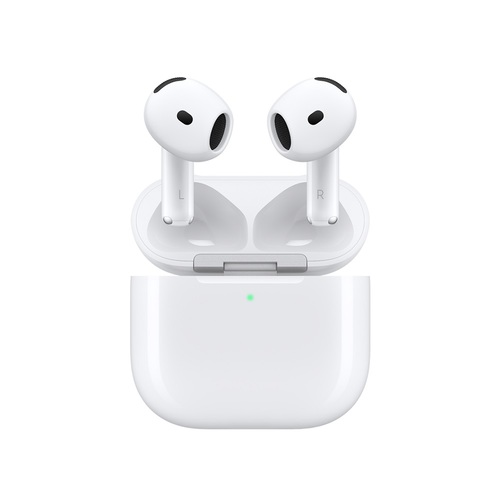 Apple AirPods 4 with Active Noise Cancellation - Siri - Stereo - True Wireless - Bluetooth - Earbud - Binaural - In-ear - White