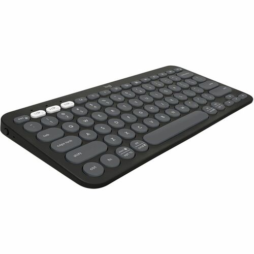 Logitech Pebble Keys 2 K380s Multi-device Bluetooth Wireless Keyboard - Wireless Connectivity - Bluetooth - Chromebook - PC, Mac - Tonal Graphite
