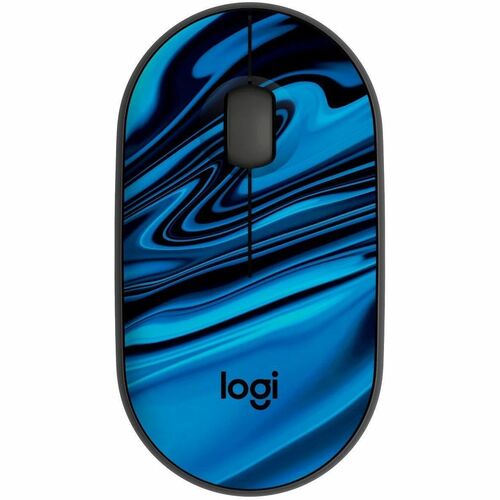 Logitech M340 Wireless Mouse with Limited Edition Prints, USB Receiver and Silent Clicks, Portable Wireless Mouse for Laptop, PC, Windows, Chrome, Surface, Blue Galaxy - Optical - Wireless - 32.81 ft - Radio Frequency - 2.40 GHz - Blue Galaxy - USB - 1000 dpi - Scroll Wheel - 3 Button(s) - Symmetrical - 1 x AA Battery Supported - 1.5 Year Battery Run Time