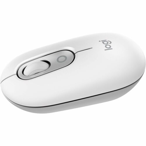 Logitech POP Mouse, Compact and Portable Wireless Bluetooth Mouse With Programmable Buttons and Quiet Clicks, Easy-Switch Between up to 3 Devices, Off-White - Wireless - 32.81 ft - Bluetooth - Off White - Scroll Wheel - 4 Button(s) - 1 x AA Battery Supported