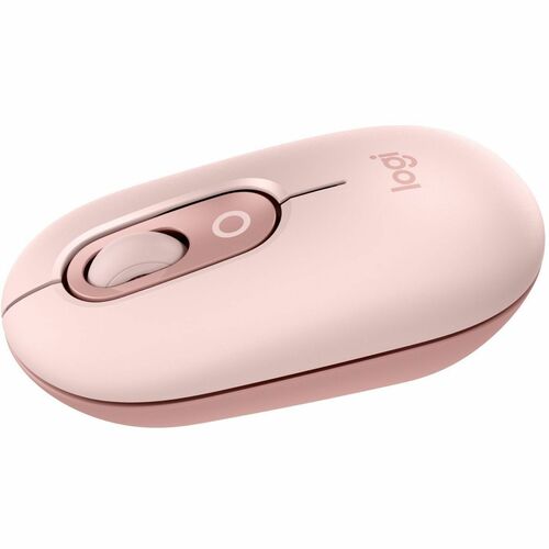 Logitech POP Mouse, Compact and Portable Wireless Bluetooth Mouse With Programmable Buttons and Quiet Clicks, Easy-Switch Between up to 3 Devices, Rose - Wireless - 32.81 ft - Bluetooth - Rose - Scroll Wheel - 4 Button(s) - 1 x AA Battery Supported