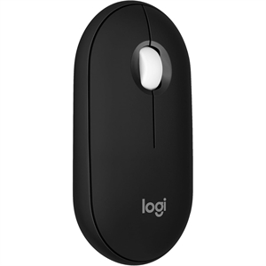 Logitech Pebble 2 M350s Mouse - Optical - Wireless - 32.81 ft - Bluetooth - Black - USB - 4000 dpi - Scroll Wheel - 3 Button(s) - 1 Programmable Button(s) - Symmetrical - 1 x AA Battery Supported