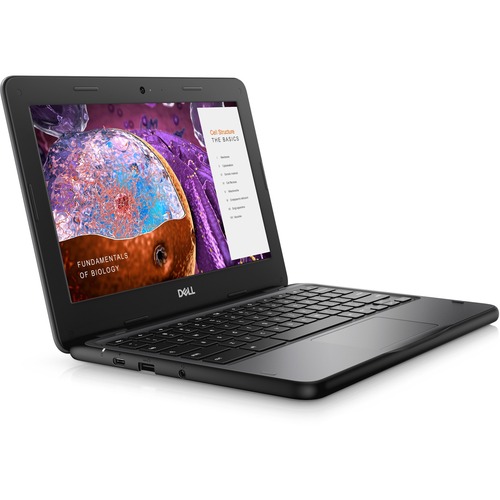 Dell Chromebook 11 3000 11 3110 11.6&quot; Touchscreen Chromebook - HD - Intel Celeron N4500 - 4 GB - 64 GB Flash Memory - English (US) Keyboard - Gray - Intel Chip - 1366 x 768 - ChromeOS - Intel UHD Graphics - Twisted nematic (TN) - Front Camera/Webcam - IEEE 802.11ax Wireless LAN Standard